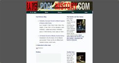 Desktop Screenshot of poolhistory.com