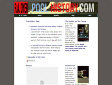 Tablet Screenshot of poolhistory.com